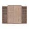 Bestar Pur Queen Murphy Bed and 2 Storage Units (115W) in rustic brown 26883-000009 - alternate 10